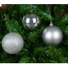 Christmas balls 24 pcs, silver 45890