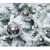 Christmas balls 36 pcs, silver 45888