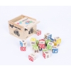 Wooden cubes, numbers, alphabet, figures 48 pcs 46831