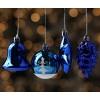 Christmas balls 30 pcs, blue 48730