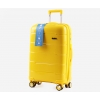 Suitcase silicone yellow 63x39x25 cm 48964