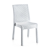 პლასტმასის სკამი მოწნული ორნამენტით თეთრი HOLIDAY 87 x 57 x 57 სმ hk-710b 36880