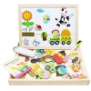 Double-sided magnetic puzzle board with figures 40563