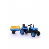 Pedal tractor K KIDS BLUE 200 with trailer 41885