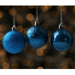Christmas balls 41 pcs, blue 48739