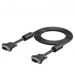 კაბელი Vention VAG-B04-B150 VGA(3+6) Male to Male Cable Black 9126