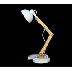 Table light with a wooden stand black 12209