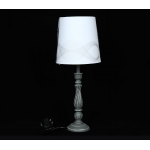 Table light with gray white hut 12213