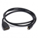 კაბელი Vention ABBBF Micro HDMI Extension Cable 1M Black 20440
