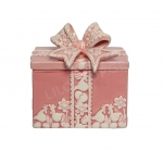 Easter decorative tableware "Gift Box" small pink 26385