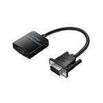 გადამყვანი Vention ACNBB VGA to HDMI Converter with Female Micro USB and Audio Port 0.15M Black 27733