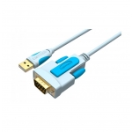 კაბელი Vention VAS-C02-S150 USB2.0 to DB9 RS232 Cable 1.5M Blue 27699