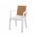 პლასტმასის სკამი CT006 თეთრი ფერის 28321