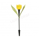 Yard decorative light on solar energy - Rose yellow size 6X6X48 cm 61/148 28929