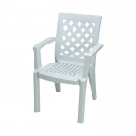 პლასტმასის სკამი CT007 თეთრი ფერის 29908