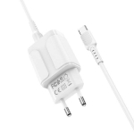 დამტენი Borofone BA37A Speedy dual port charger set (Micro) (EU) - White [CLONE] [CLONE] 34740