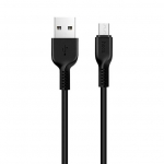 კაბელი Hoco X20 Flash micro charging cable,(L=1M) Black 34961