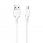 კაბელი Hoco X20 Flash micro charging cable,(L=1M) White 34962