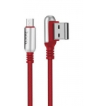 კაბელი Hoco U17 capsule micro charging cable（L=1.2M) Red 34947