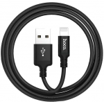 კაბელი Hoco X14 Times speed lightning charging cable,(L=2M) Black 34965