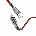 კაბელი Hoco U70 Splendor charging data cable for Lightning Red 35009