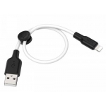 კაბელი Hoco X21 Plus Silicone charging cable for Lightning Black ＆white (L=0.25M) 34986