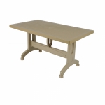 Plastic Table CT061 White 140X80cm [CLONE] 36653