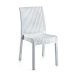 პლასტმასის სკამი მოწნული ორნამენტით თეთრი HOLIDAY 87 x 57 x 57 სმ hk-710b 36880