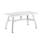 პლასტმასის მაგიდა თეთრი HOLIDAY 80 x 140 x 73 სმ hm-610b 36878