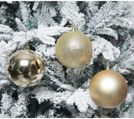 Christmas balls 24 pcs, gold 45892