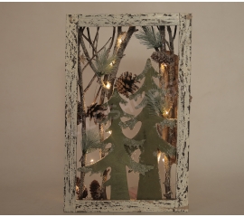 New Year decoration " Snowy forest"V1 45741