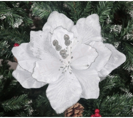 New Year tree flower ,white 45728
