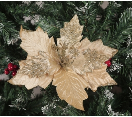 New Year tree flower ,gold 45729