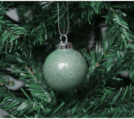 Christmas tree toy ball light green 5 cm 45821