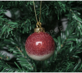 Christmas tree toy ball red 5 cm 45823