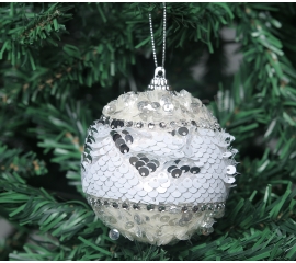 Christmas tree decoration, white wg 45829