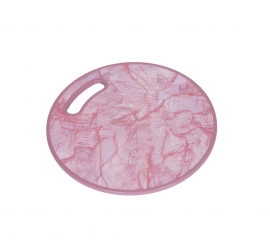 Cutting board round pink 35 cm 46209