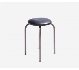 Chair with metal legs, black 46733
