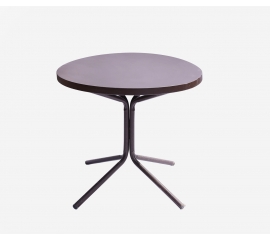 Round table with metallic leg 46738