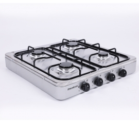 High quality table gas stove HAUSBERG 0-410 NEW INOX 47548