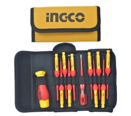 Interchangeable insulated screwdriver set INGCO HKISD1201 47672