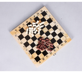 ჭადრაკი, ნარდი კომპლექტი, ხის 24 x 24 სმ 48132