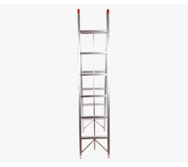 6-step Aluminium folding ladder EN 131 48127