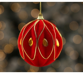 Christmas tree decoration, red 45831