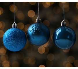 Christmas balls 41 pcs, blue 48739
