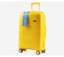 Suitcase silicone yellow 53x35x22 cm 48971