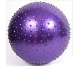 Fitness ball with massager 75 cm purple 47257