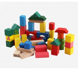 50 colored wooden blocks 49049
