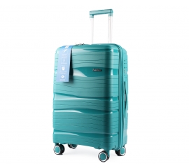 Suitcase silicone turquoise 53x35x22 cm 49361