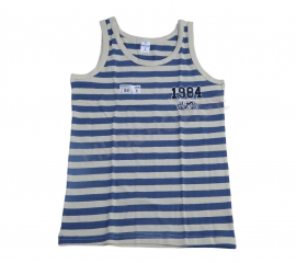 T-shirt with 5278 blue strips of 7-8 years 15674